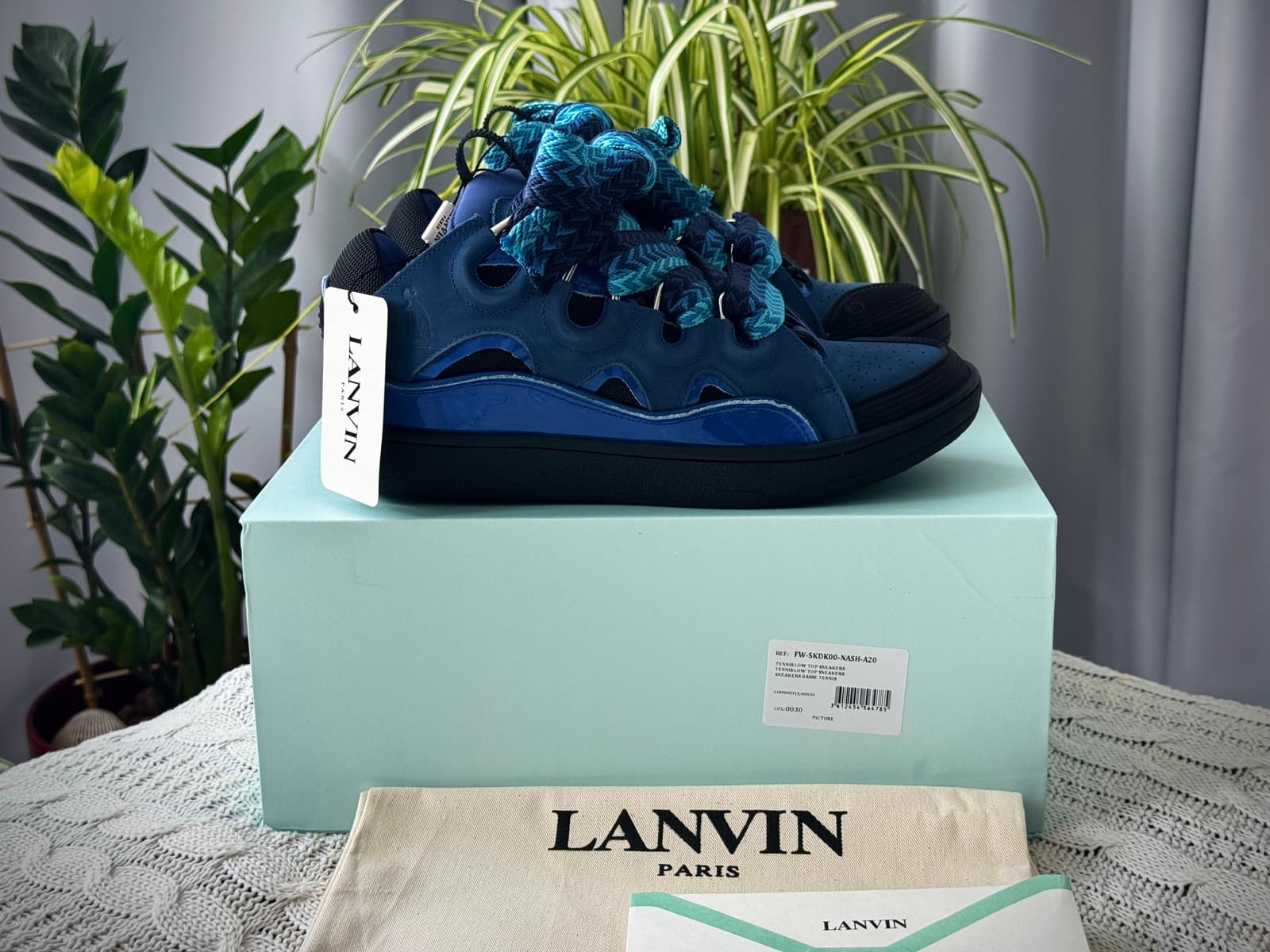 Lanvin Curb Metallic Majorelle Blue